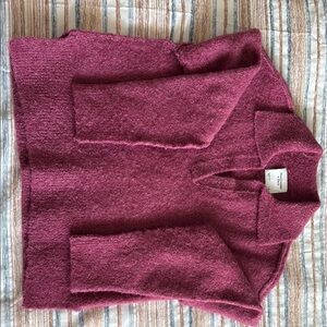 Abercrombie & Fitch Pink Cowl Neck Sweater Cozy Knit